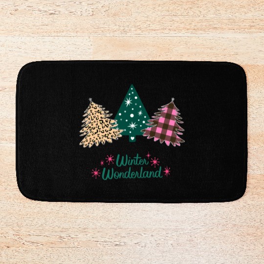 Winter Wonderland - Christmas Trees! Bath Mats