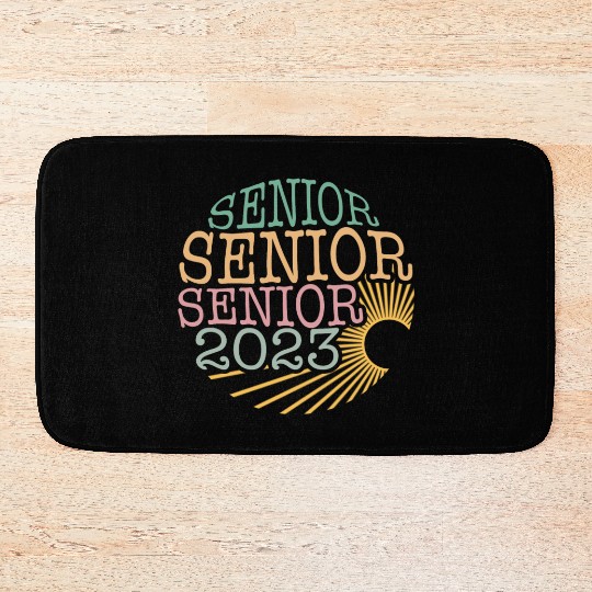 Graduation Bath Mats, Senior Class Of 2023 Floral