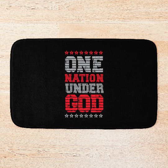 One Nation Under God USA American US America Bath Mats