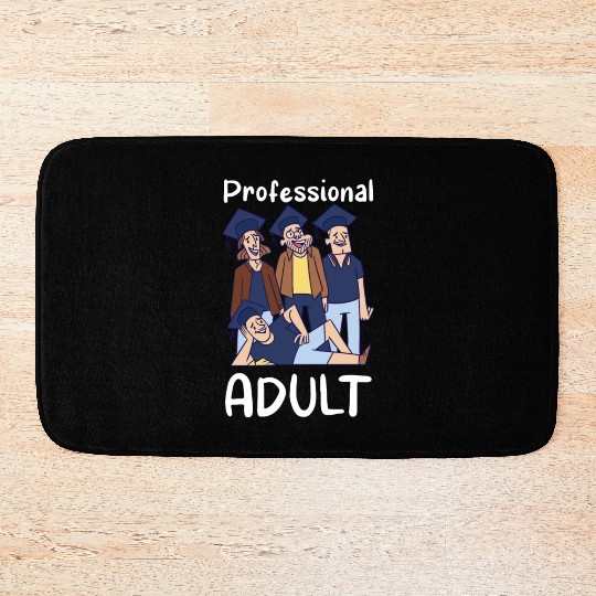 Professional Adult Graduate Graduated Adulting Bath Mats