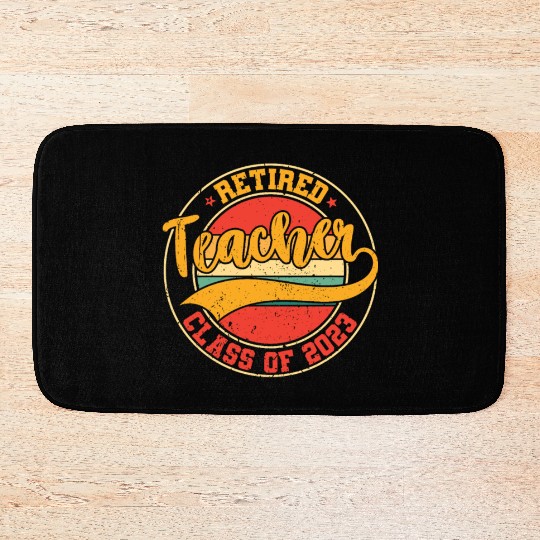 Retired Teacher Class Of 2023 Bath Mats