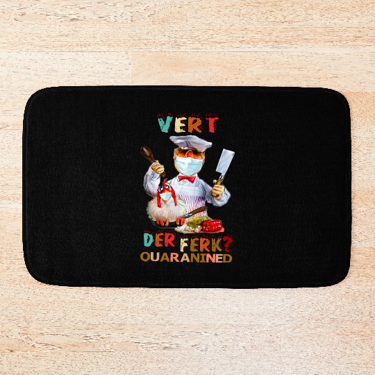 Vert Der Ferk the swedish chef Bath Mats
