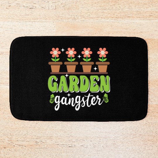 Garden Gangster Funny Gardening Bath Mats