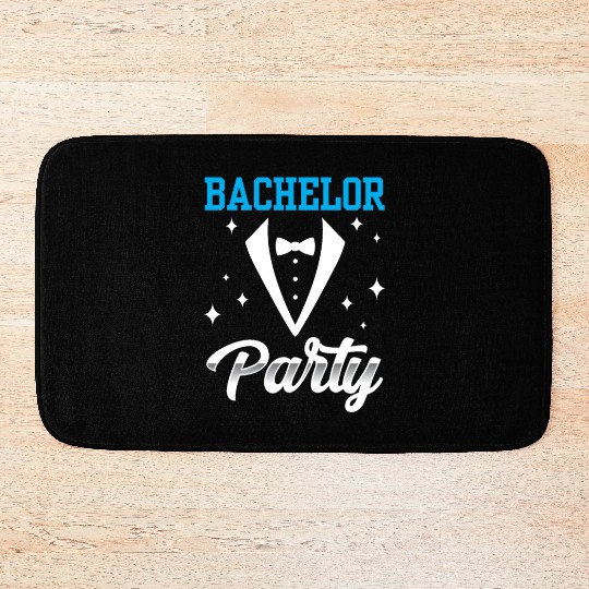 Bachelor Party Team Bride Groom Bath Mats