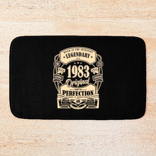 40th Birthday Gift Myth Legend Original present Bath Mats