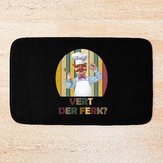 Vert Der Ferk the swedish chef Bath Mats
