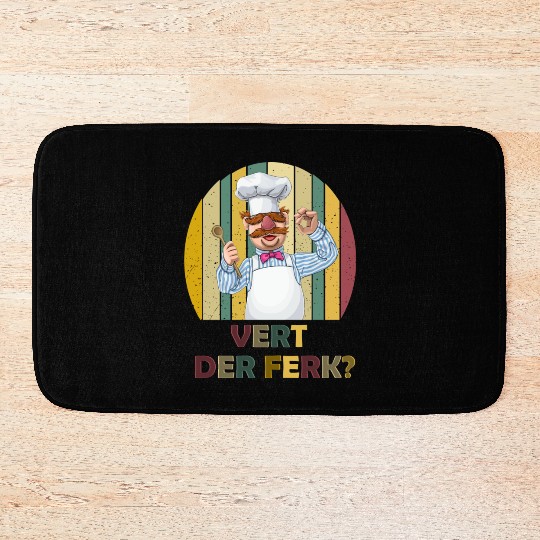 Vert Der Ferk the swedish chef Bath Mats