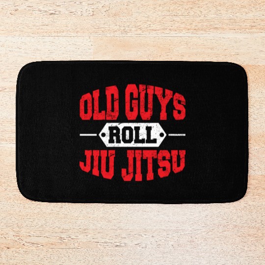 Brazilian Jiu Jitsu Old Guys Roll BJJ Training Jiu Bath Mats