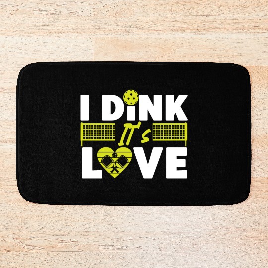 Pickleball Pun Valentines Day I Bath Mats