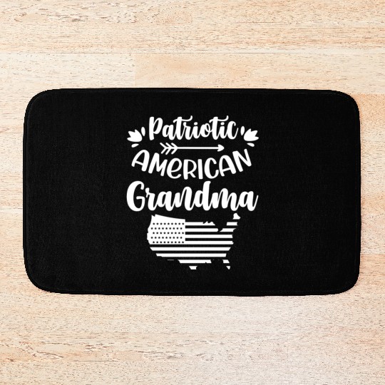 Patriotic American Grandma USA Patriot US Bath Mats