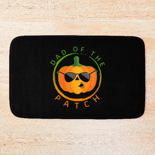 Halloween Bath Mats, Dad Of The Patch Cute Pumpkin