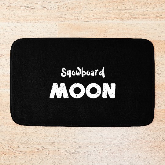 Snowboard Moon - Snowboarding Bath Mats