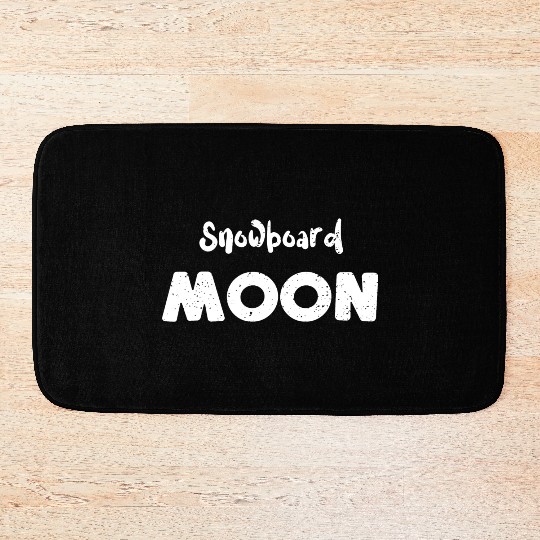 Snowboard Moon - Snowboarding Bath Mats