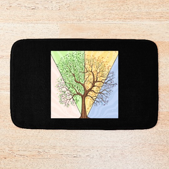 Four Seasons Trees Bath Mats