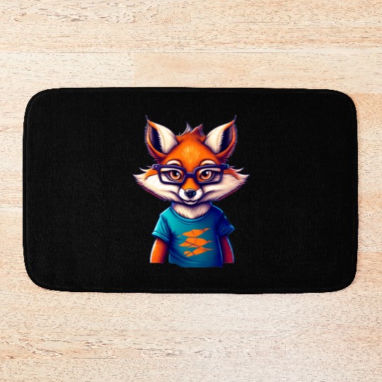 Foxy, Smart Fox, sly fox Bath Mats