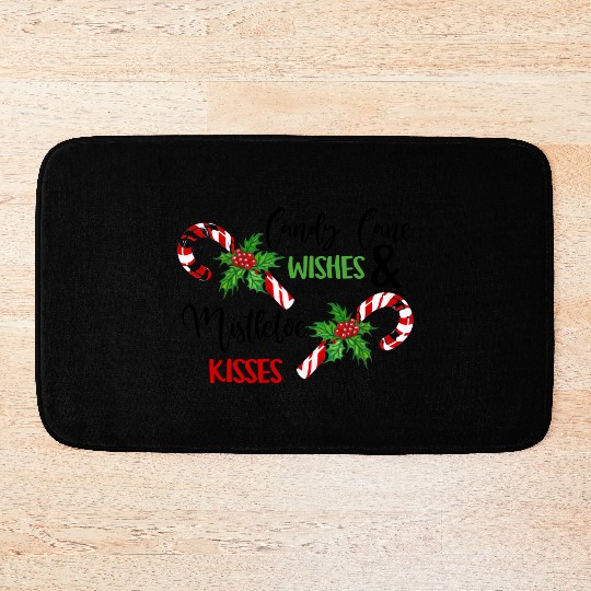 xmas candy cane Bath Mats