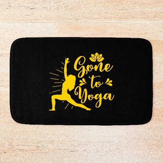 Yoga Bath Mats Gone To Yoga Meditate Lotus Gift Bath Mats