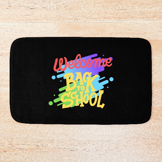 welcome back to school Bath Mats