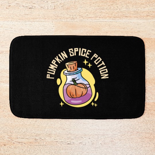 Pumpkin Spice Potion Coffee Enthusiast Halloween Bath Mats