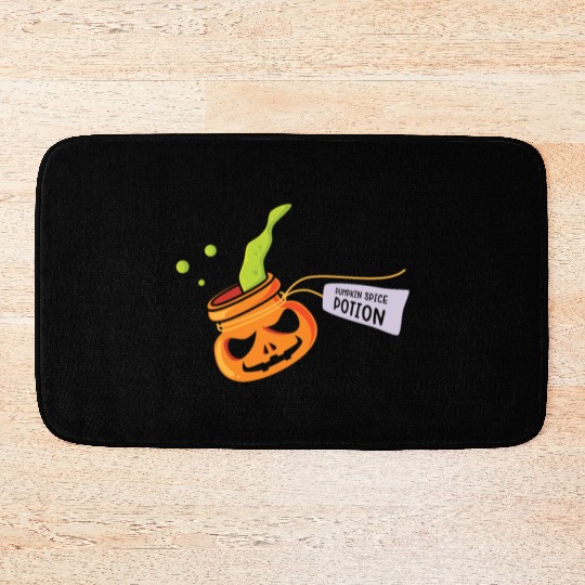 Pumpkin Spice Potion Coffee Enthusiast Halloween Bath Mats