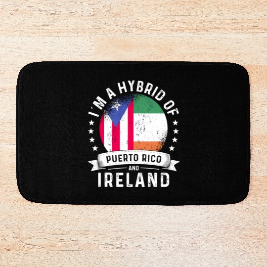 Puerto Rico Flag Ireland Grown Country Flags Bath Mats