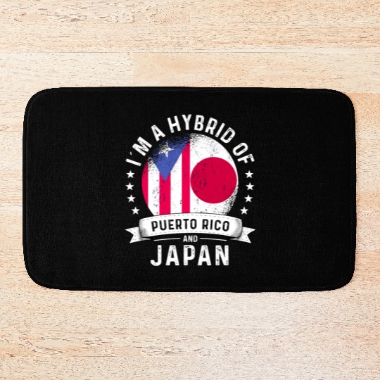 Puerto Rico Flag Japan Grown Country Flags Bath Mats