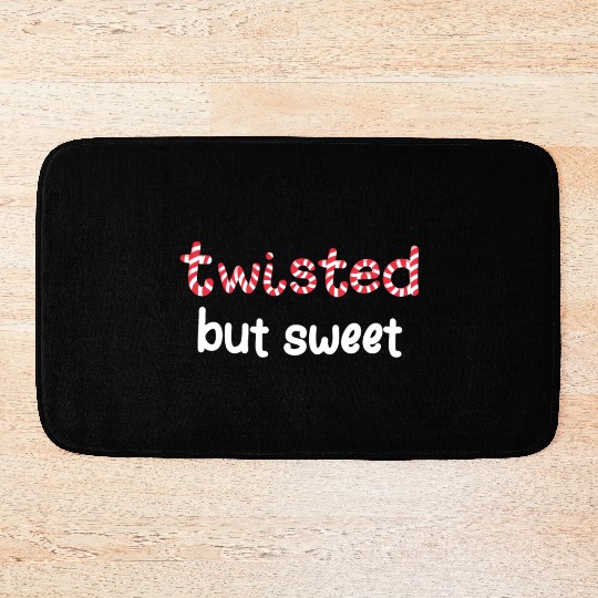 Christmas Twisted But Sweet Candy Cane Bath Mats