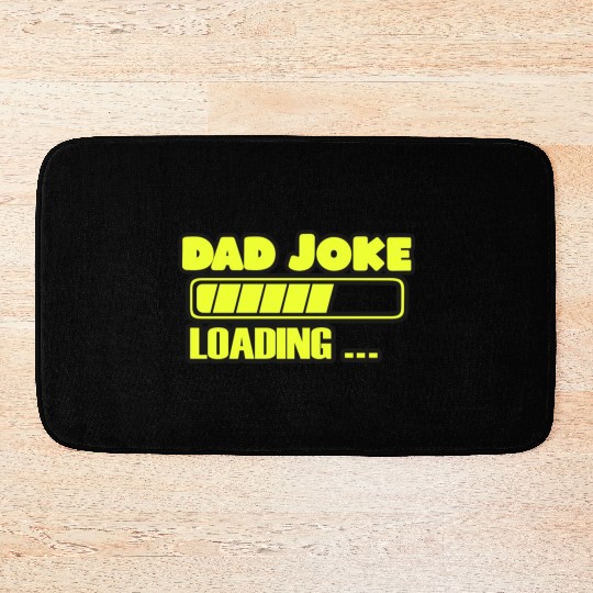 Funny Dad Jokes Cool Vector Design Bath Mats