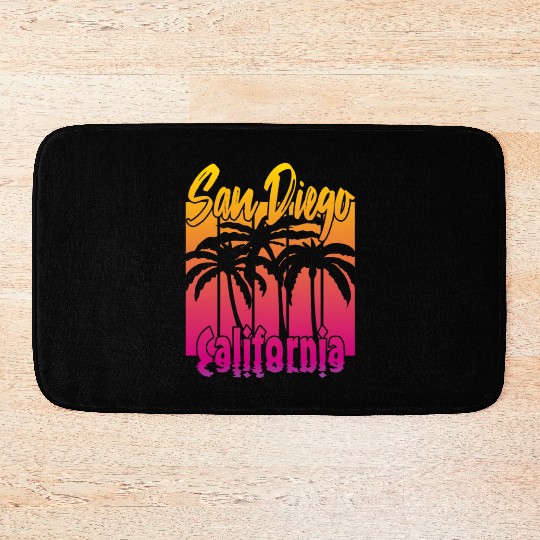 Vintage San Diego California Bath Mats