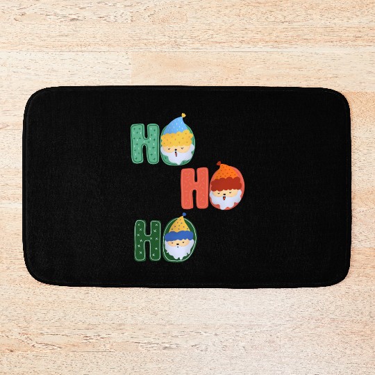 Mini Santas Ho Ho Ho Bath Mats