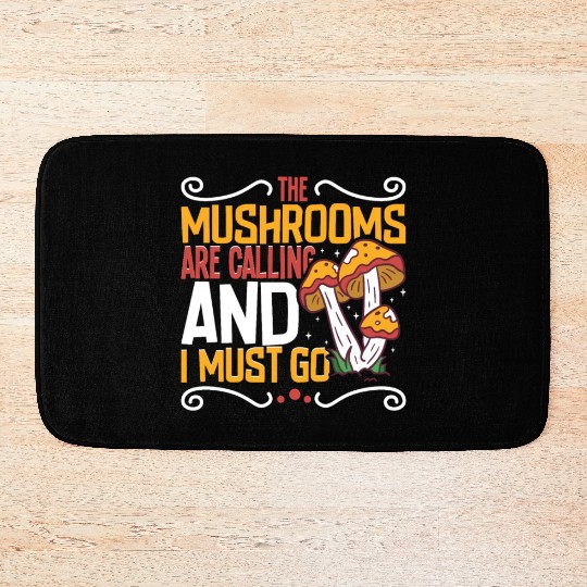 Morels Mushroom Picker Mushroom Farmer Mushroom Bath Mats