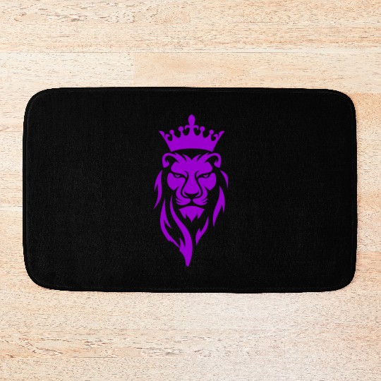 LION LILAC Bath Mats