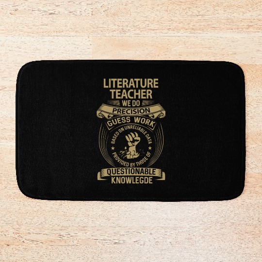 Literature Teacher Bath Mats - We Do Precision Gift