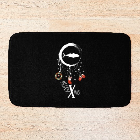 Winter dreamcatcher Christmas Tuna Bath Mats