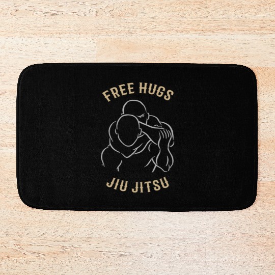 Jiu Jitsu Free Hugs Jujitsu Bjj Mma Bath Mats