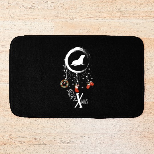 Winter dreamcatcher Christmas Seal Bath Mats