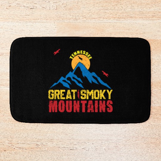 Great Smoky Mountains Tennessee Mountain Hiking Bath Mats