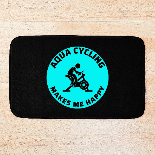Aqua Cycling Swimming Pool Fitness Training Coach Bath Mats