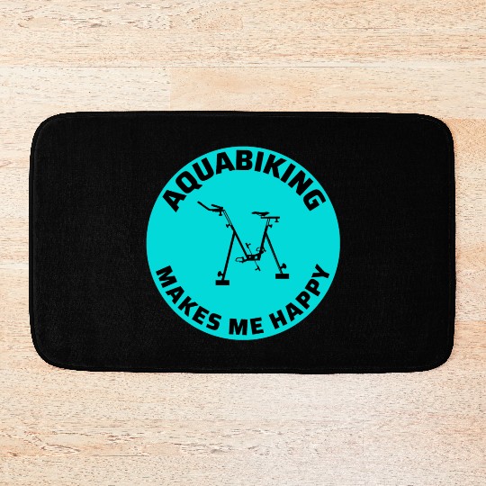 Aqua Cycling Swimming Pool Fitness Training Coach Bath Mats