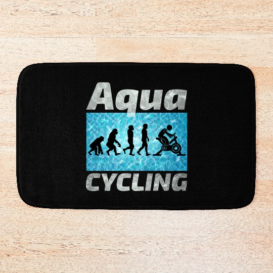 Aqua Cycling Swimming Pool Fitness Training Coach Bath Mats