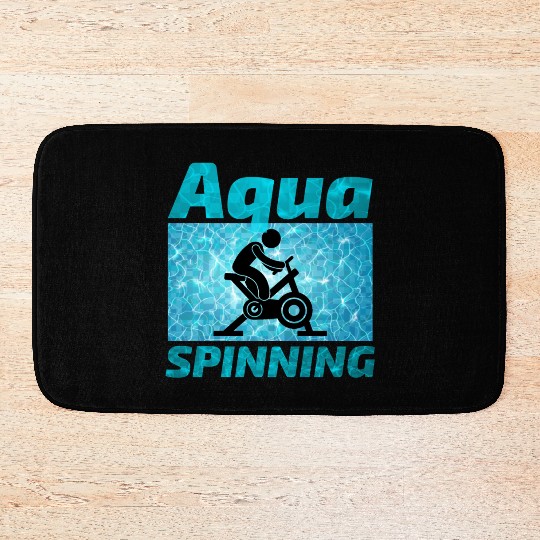 Aqua Cycling Swimming Pool Fitness Training Coach Bath Mats