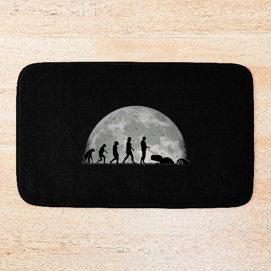 Robotic Lawnmower Evolution Moon Bath Mats