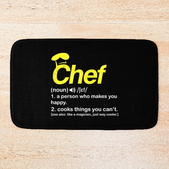 Chef Definition Stationery Bath Mats