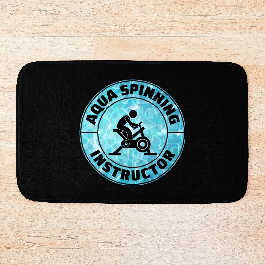 Aqua Cycling Swimming Pool Fitness Training Coach Bath Mats