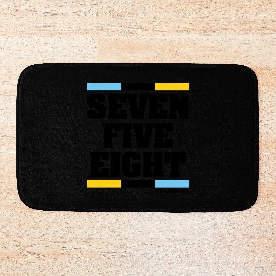 Seven Five Eight (White) Bath Mats