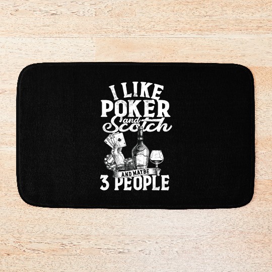 Irish Whiskey Scotch Drinker Alcohol Drinking Bath Mats