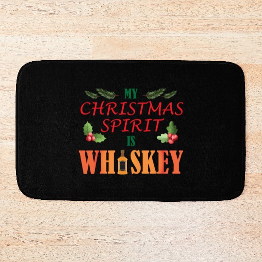 Christmas Spirit Whiskey Bath Mats