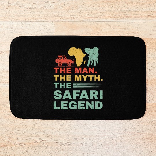 African Safari The Man The Myth The Safari Legend Bath Mats
