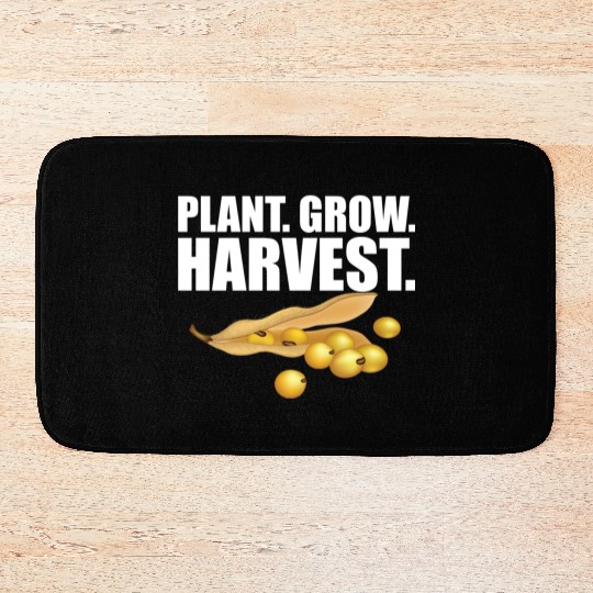 Soybean Farmer - Plant Grow Harvest Bath Mats
