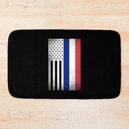 France Design for proud French Americans Bath Mats